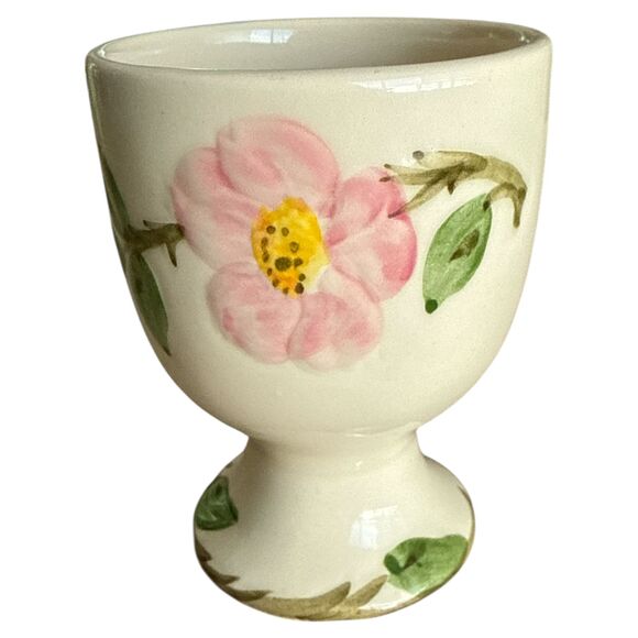 Franciscan Desert Rose Egg Cup & Mug USA Pink Rose Pottery Pair Read Notes - Picture 7 of 14